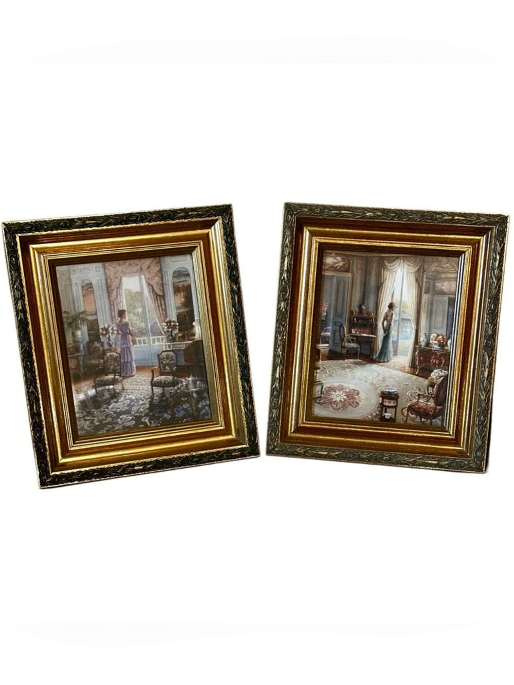 Y2K Victorian ladies limited edition by John P O’Brien Classic Ornate framed set